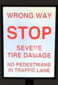 Traffic Spikes Warning Sign