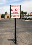 Traffic Spikes Warning Sign